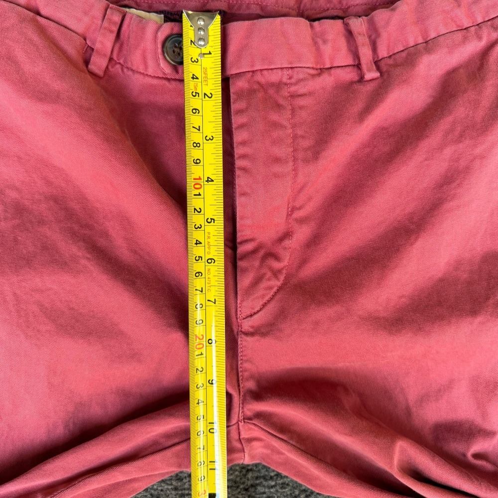 Brooks Brothers Red Fleece Mens Pink Salmon Chino Pants W36 L30 Slim Fit - Picture 7 of 10
